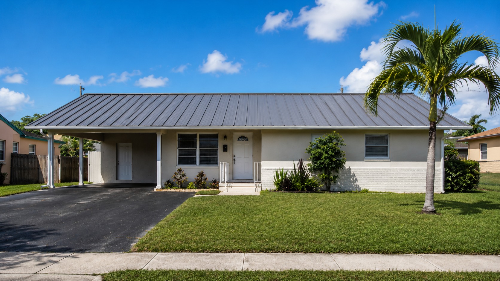 Metal re-roof + wind-mit report in West Hialeah